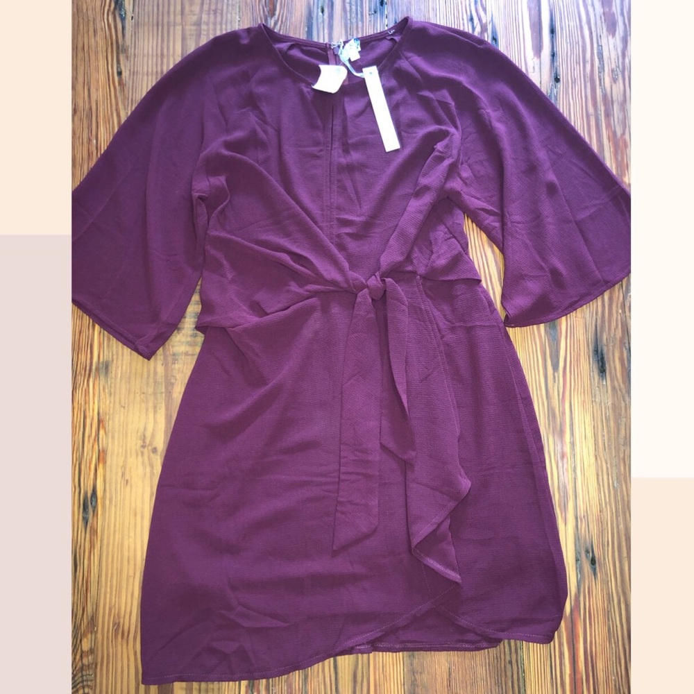 Front tie dress